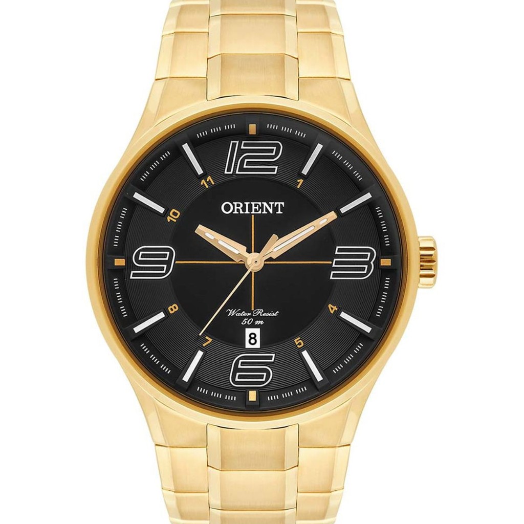 Relógio Orient Masculino Dourado Neo Sports Retro Iluminação