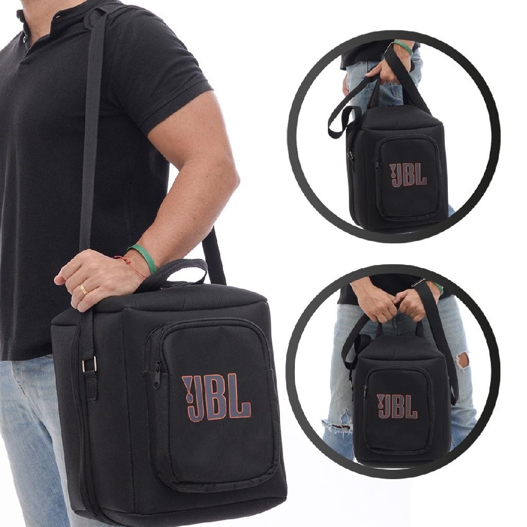 Case Bolsa Bag Compativel Com Jbl Partybox Encore Com Bolso Para Microfones Acolchoado Premium em Oferta na Shopee