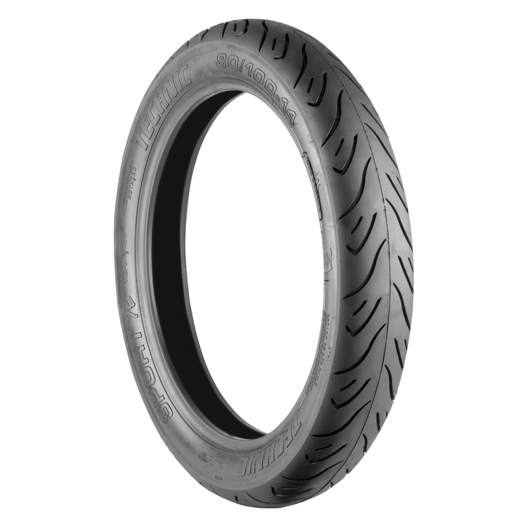 PNEU TECHNIC SPORT R 80-100-14 49L TT TRASEIRO BIZ 100 / BIZ 125 / POP