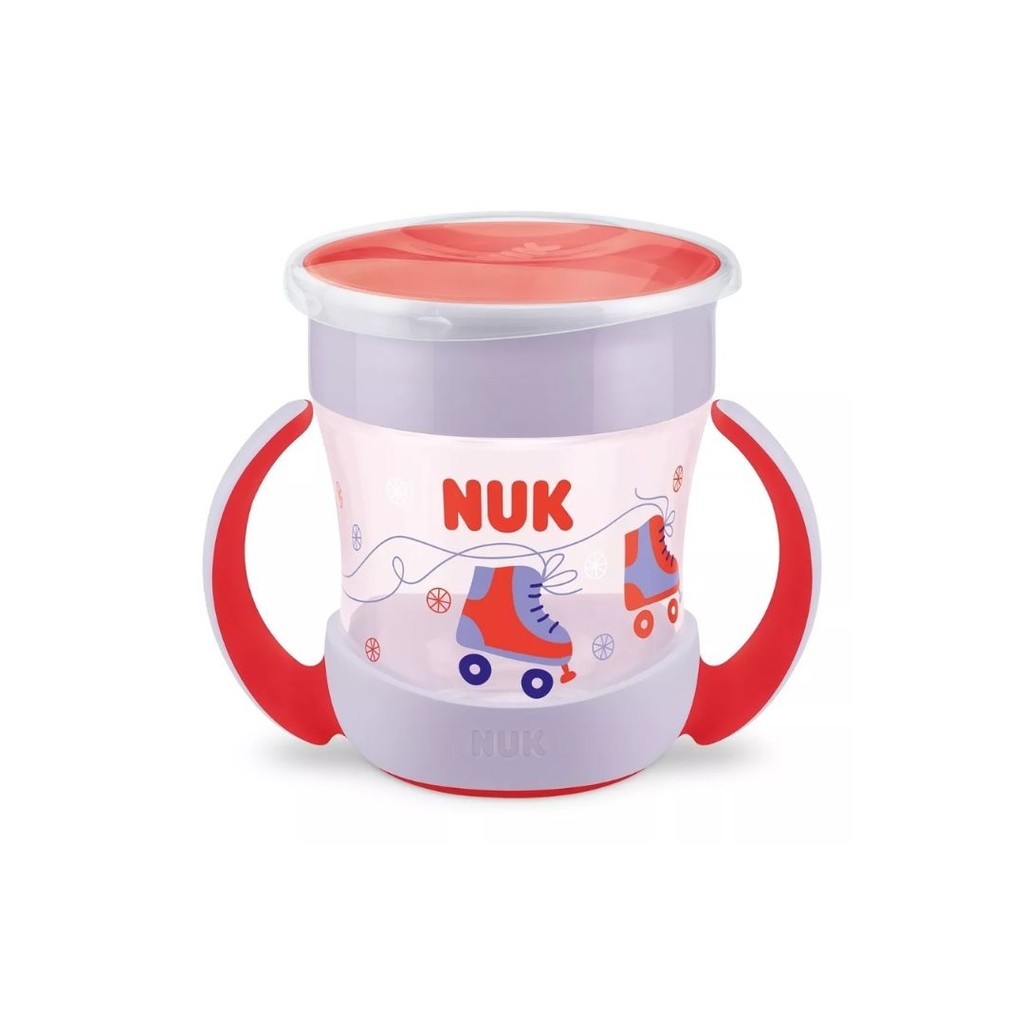Copo Mini Magic 360 VERMELHO com Alça Evolution 160ml Girl - Nuk - Mom & Baby