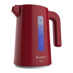 Chaleira Elétrica Cadence 1,7L 1200W Thermo One CEL381 Vermelha