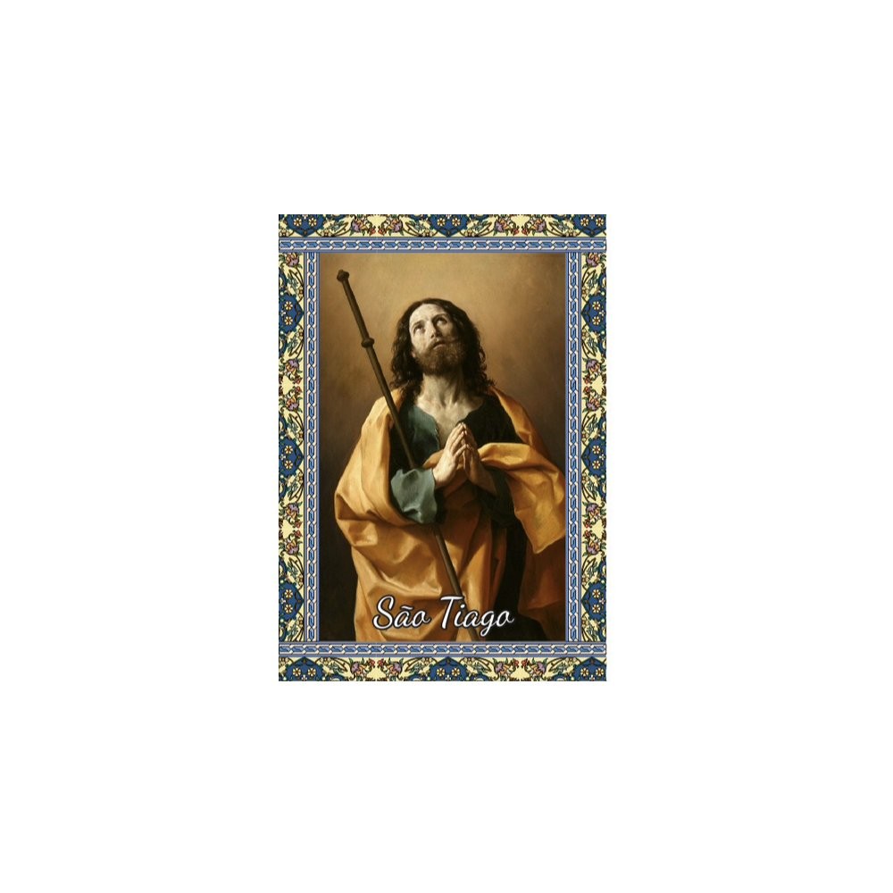 100 Santinhos São Tiago PE (Oração no Verso) - 7x10 cm