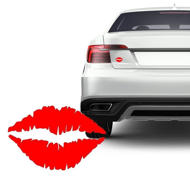 Par Adesivos Emblema Beijo, Boca, Batom Vermelho Carro Moto em Oferta na Shopee