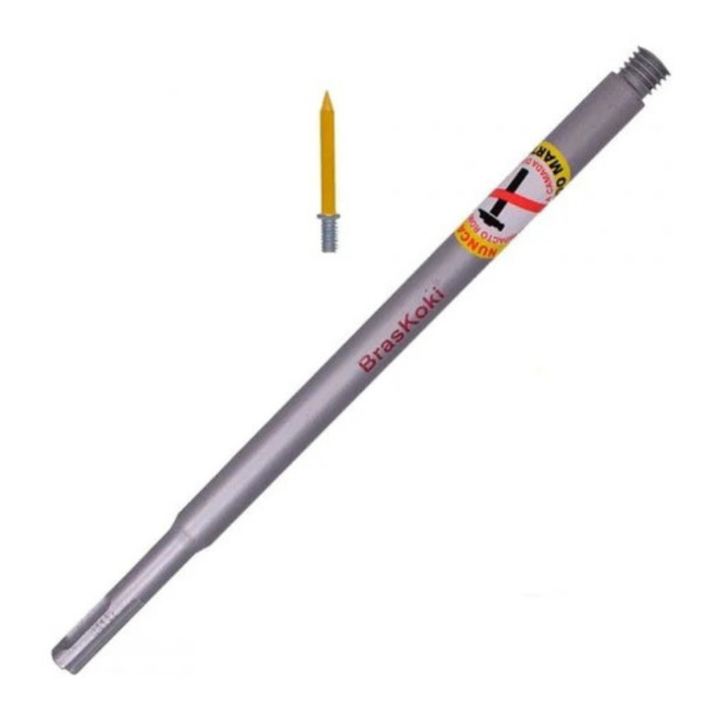 KIT HASTE SDS PLUS+HASTE GUIA,150/50mm PRATA em Oferta na Shopee