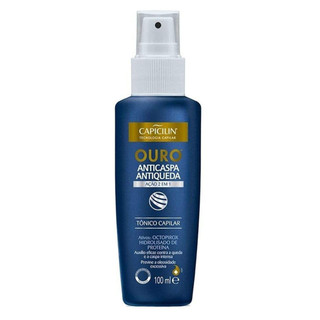 Tônico Capilar Capicilin Anticaspa Antiqueda Ouro 100ml em Oferta na Shopee