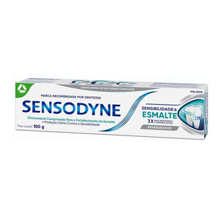 Creme Dental Sensodyne Sensibilidade & Esmalte Branqueador 100g em Oferta na Shopee