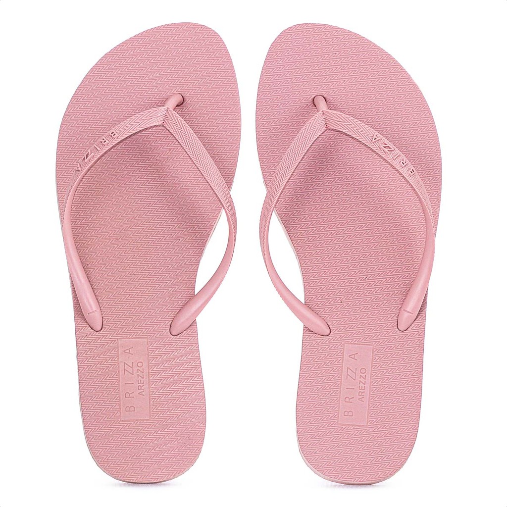Chinelo Brizza Arezzo Essential Rosa Claro - Feminino em Oferta na Shopee