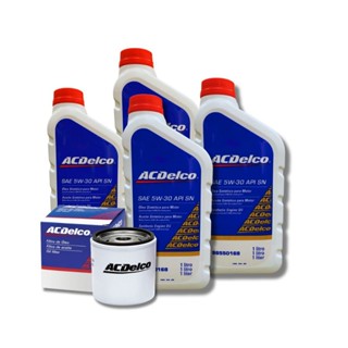 Kit Troca de Óleo 5W30 Sintético Original Acdelco em Oferta na Shopee