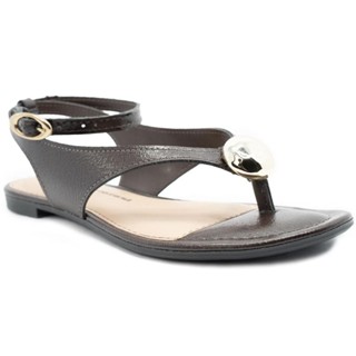 Rasteira Dakota Detalhe Feminina - Marrom Escuro em Oferta na Shopee