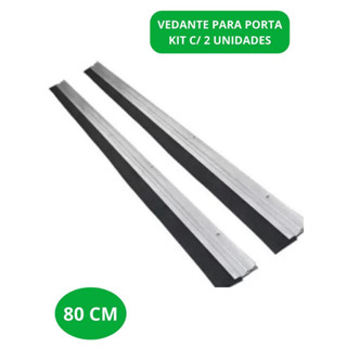 Kit 2 Veda Porta Protetor em Alumínio 80 cm Vedante de Porta em Oferta na Shopee
