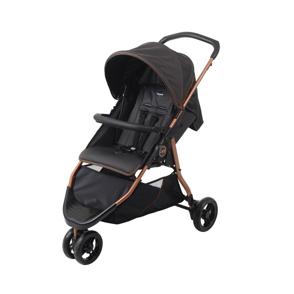 Carrinho De Bebê CR3 Gray Cobre Dobrável 3 Rodas Burigotto em Oferta na Shopee