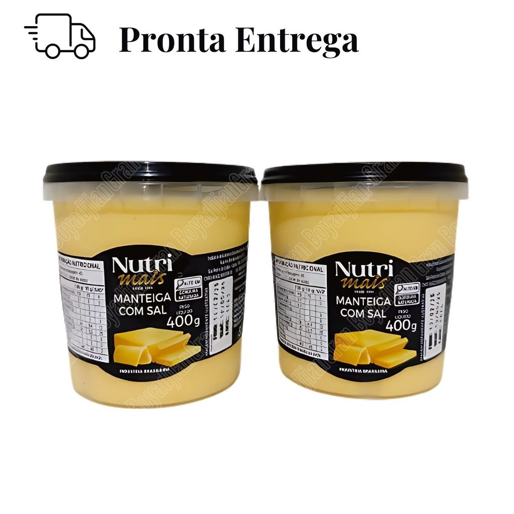 Manteiga Minas Com Sal 400g ( 2 UNIDADES)
