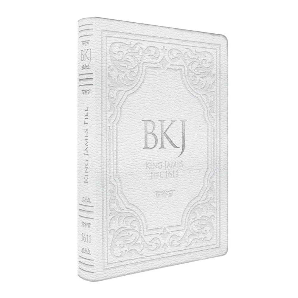 Bíblia King James Fiel 1611 | Extra Gigante | Capa Luxo Branca em Oferta na Shopee