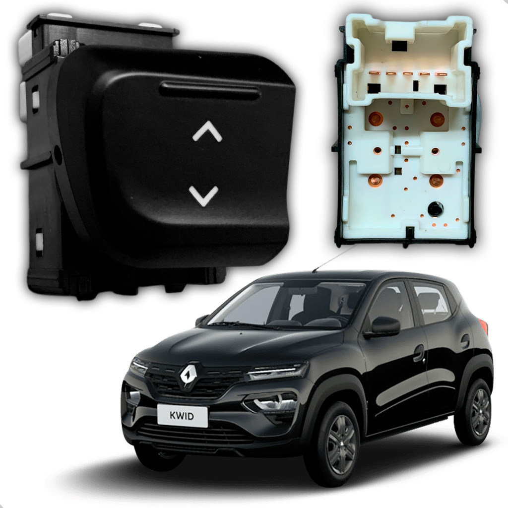 Interruptor Vidro Elétrico Lado Esquerdo 1 Botão Renault Kwid 2017 até 2024 em Oferta na Shopee