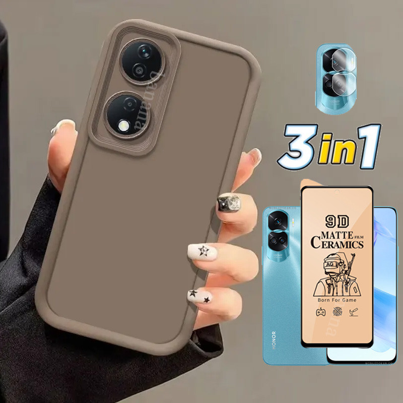 3 Em 1 Honor 90 Lite Pacote Completo Capa De Telefone À Prova De Choque Para 200 X6B X7B X8B X8C X7C Vidro Temperado Cer em Oferta na Shopee