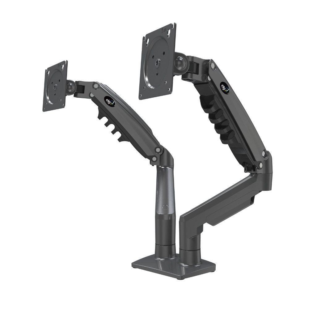 Detalhes do Suporte Ergonômico Articulado de Mesa, 2 Monitores 17 a 35