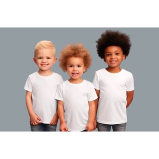 Camiseta Branca Infantil - A Camiseta que Aguenta o Ritmo das Crianças! em Oferta na Shopee
