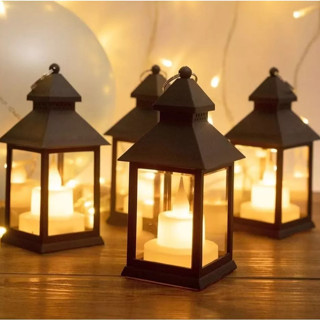Lampião Luminária Tipo Velas Lanterna Led Decoração Romantico Para Festa em Oferta na Shopee