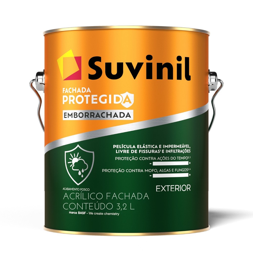 Tinta Emborrachada Proteção Total Suvinil Gelo Seco 3,2l