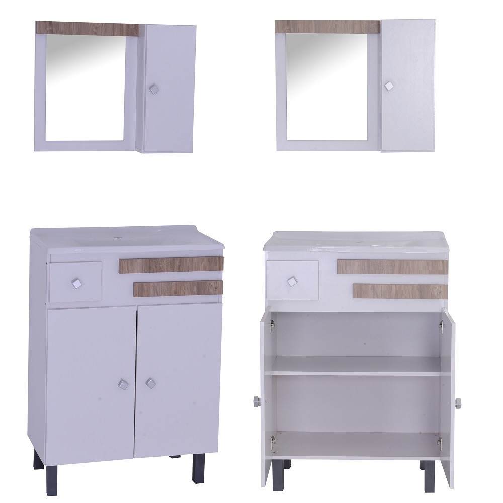Conjunto para Banheiro 3 Portas 1 Gaveta Mônaco Móveis Sander · foto 2