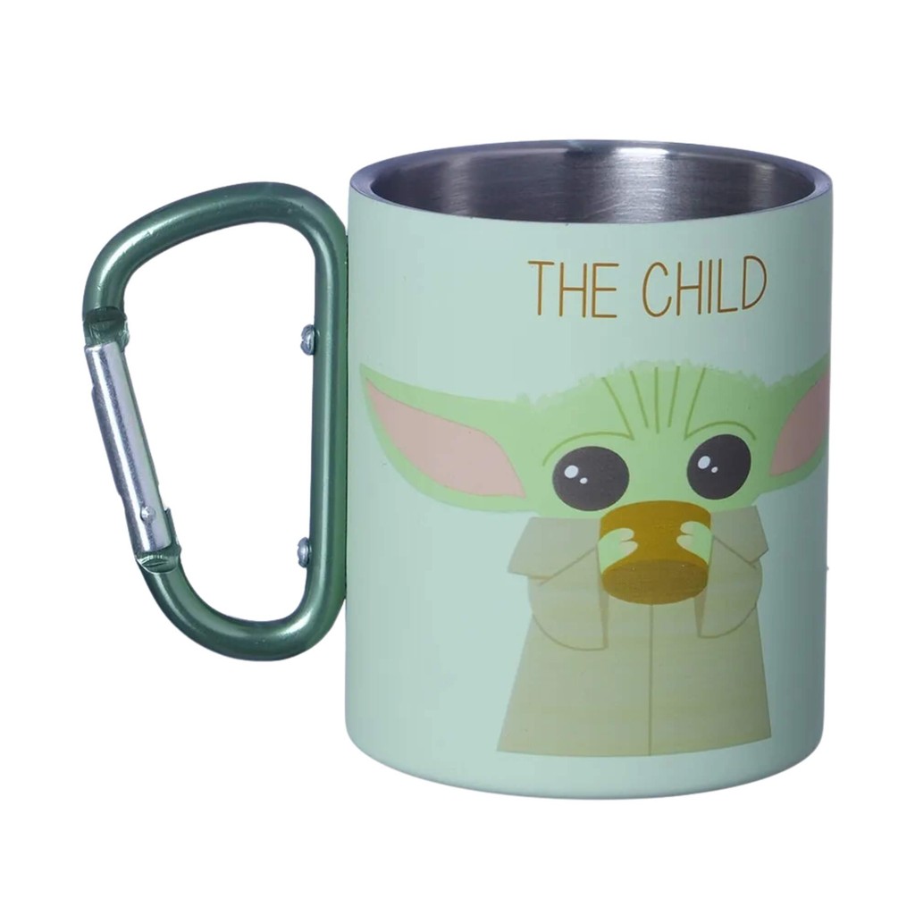 Caneca Mosquetão Baby Yoda 300ml The Mandalorian Zona Criativa - 10025288 em Oferta na Shopee