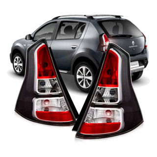 Par Lanternas Traseiras Renault Sandero 2012 A 2014 Fume em Oferta na Shopee