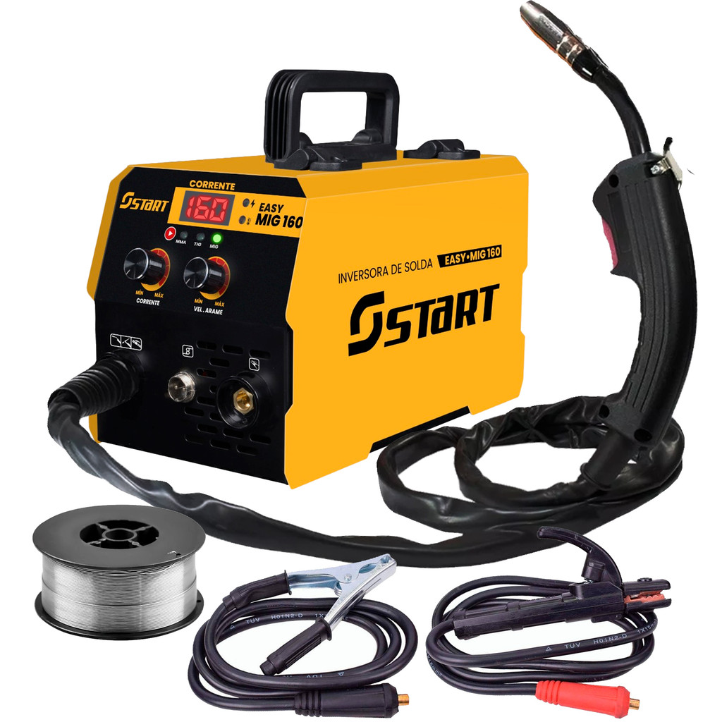 Inversora De Solda 220v Mig Tig E Eletrodo Multi Gas Sem + Arame em Oferta na Shopee