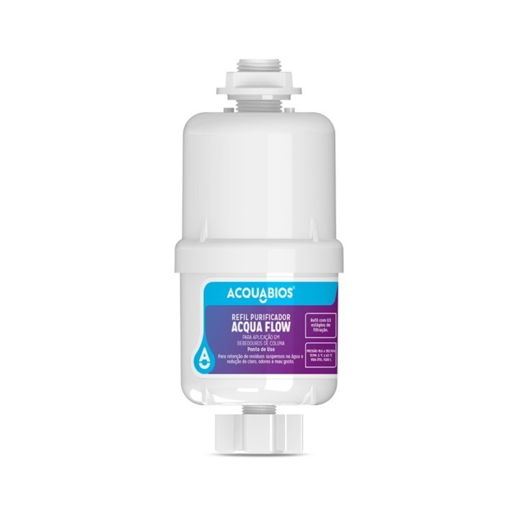 Refil Purificador Acqua Flow Compativel Bebedouros Coluna Frisbel,Knox,Lider,Karina,Polar,Blue,Gira