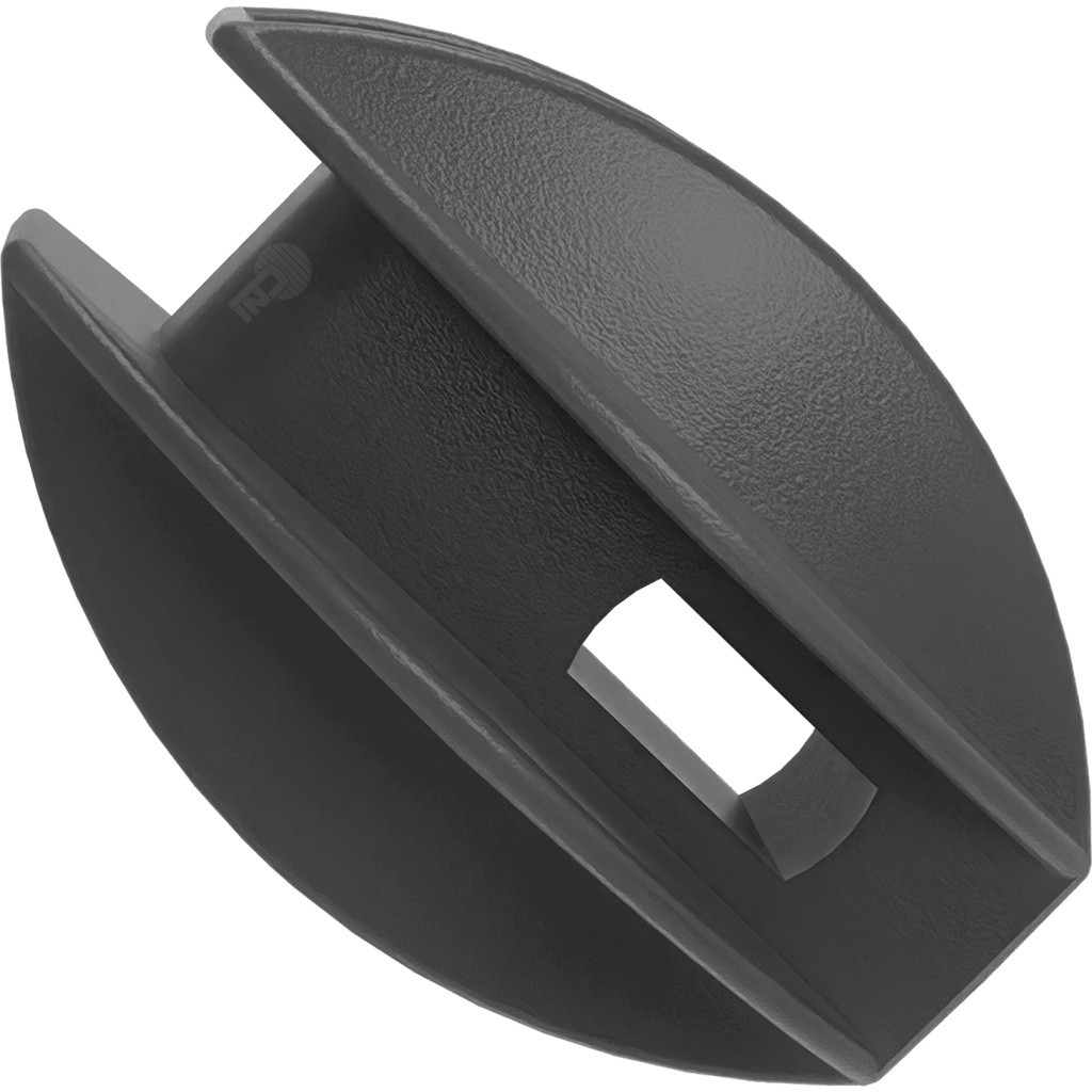 100un Isolador Castanha Oval 63mm para Cerca Elétrica Alta Resistência Anti-UV Durável Preta