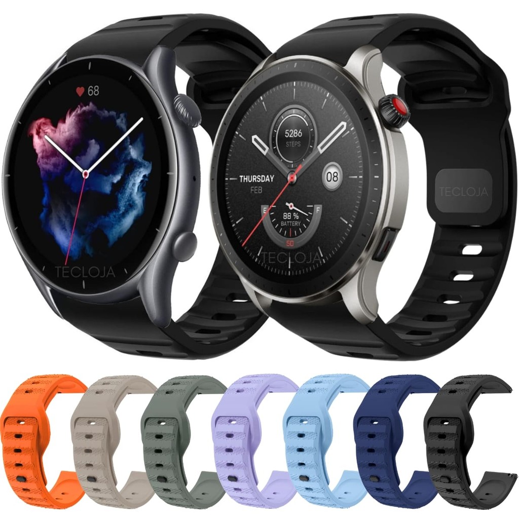 Pulseira Para Amazfit GTR 4 / Pulseira Para Amazfit GTR 4 New / Pulseira Silicone Para Amazfit GTR 4