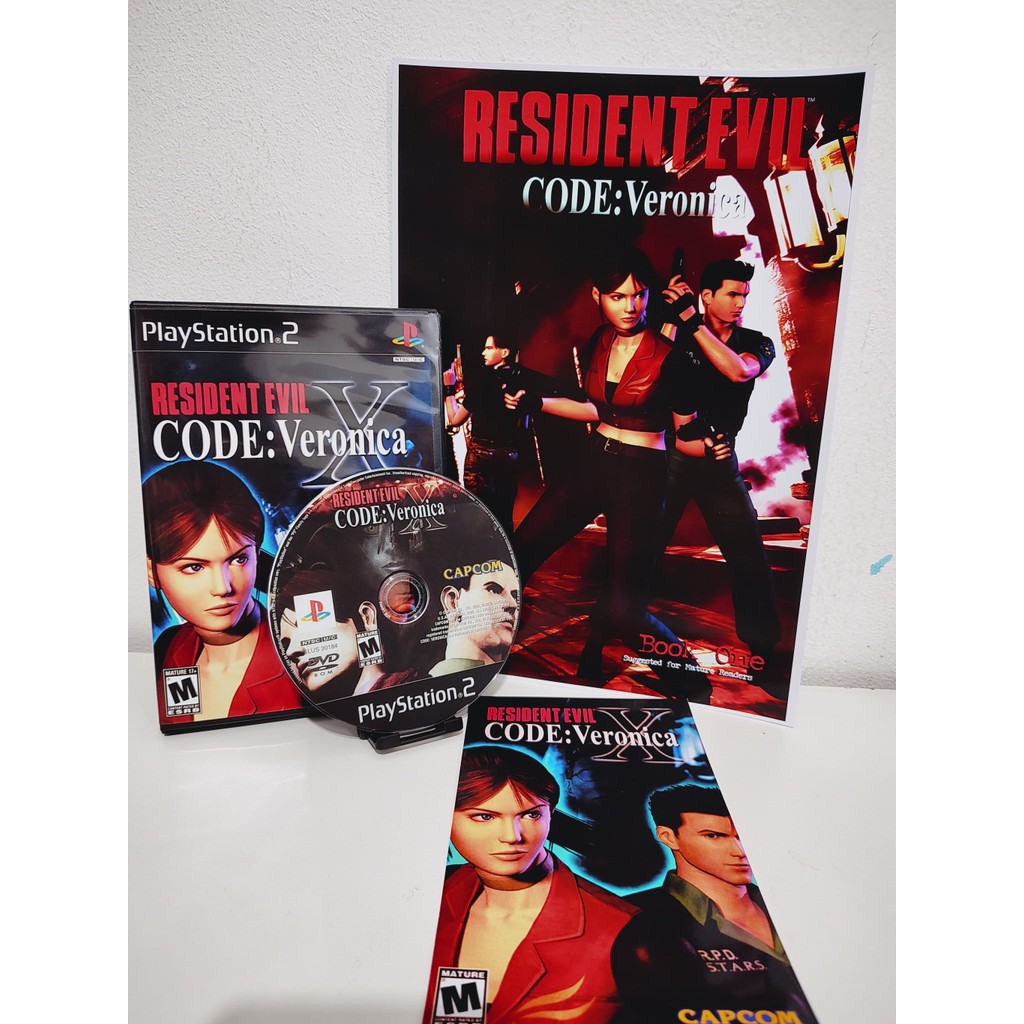 Resident Evil Code Veronica PT-BR com Poster / PS2