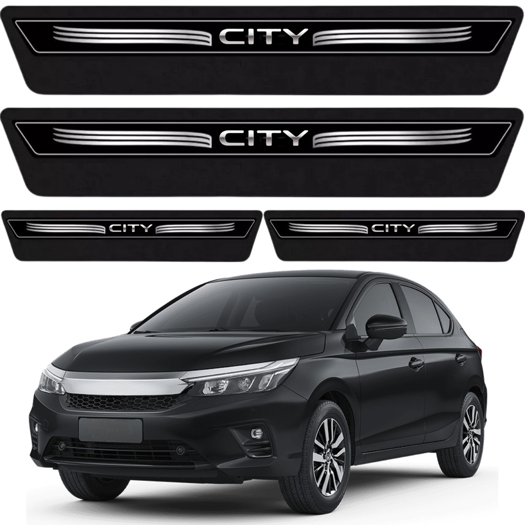 Kit 8 Pçs Soleira Proteção Porta Honda City 2009 10 11 12 13 14 15 16 17 18 19 em Oferta na Shopee