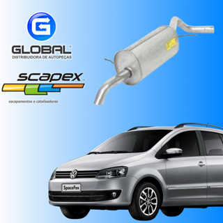 Escapamento Silencioso Traseiro Spacefox 1.6 8v Original Scapex  *Verifique a Compatibilidade* em Oferta na Shopee
