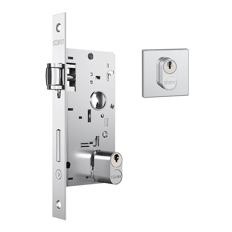 Fechadura Externa Rolete Inox 803 Rq1 Stam em Oferta na Shopee