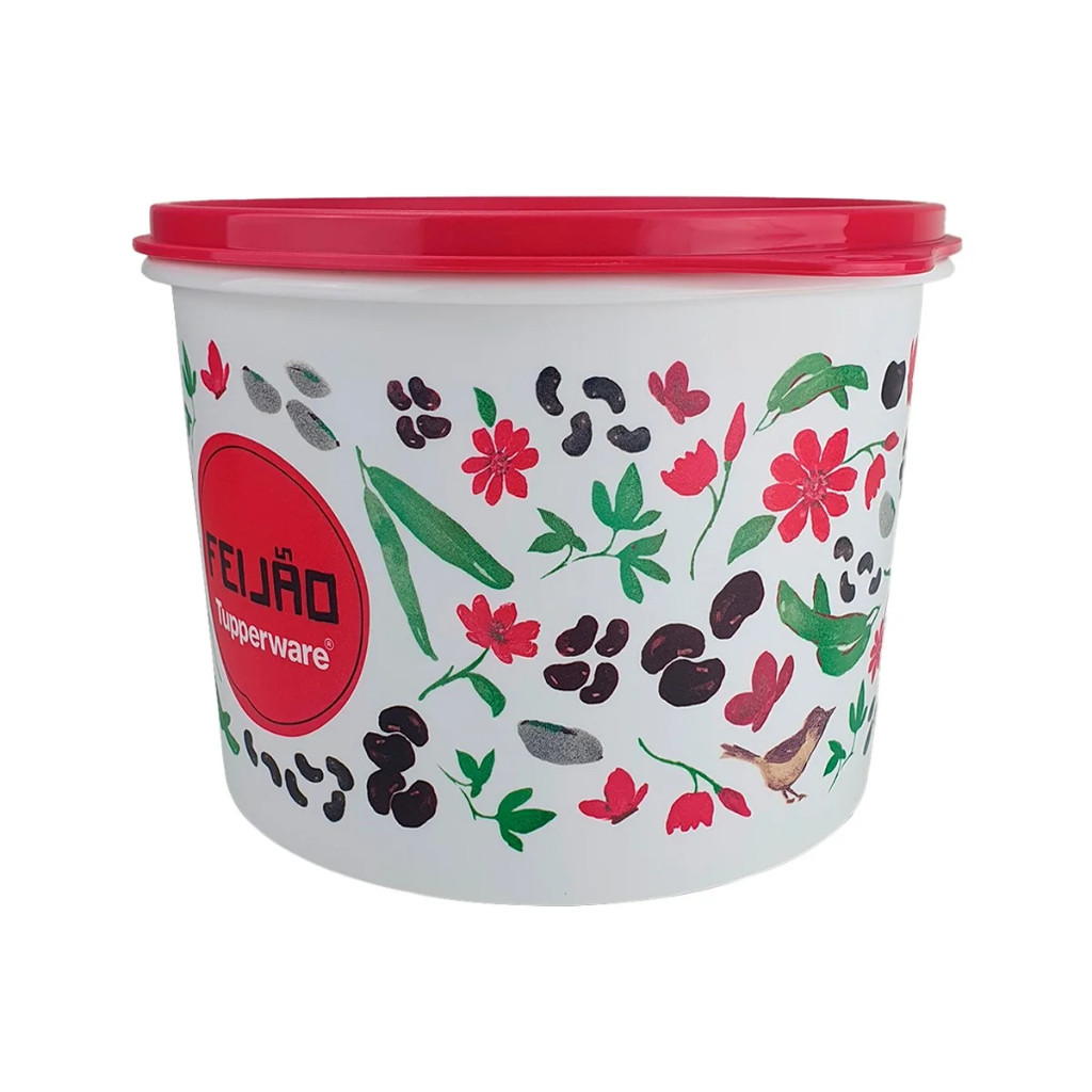 Tupperware Caixa Feijão Floral 2kg