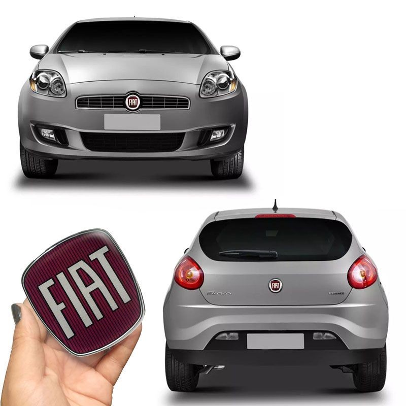 Kit Emblemas Fiat Bravo Dianteiro Traseiro Adesivo Resinado em Oferta na Shopee