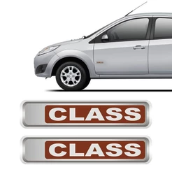 Par De Adesivos Class Compativel Com Fiesta 2011 Resinados