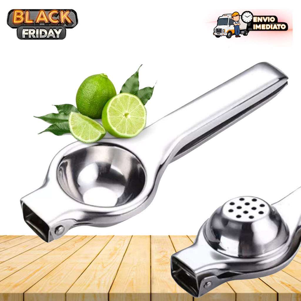 Espremedor Chef Gourmet de Limão em Aço Inox Maciço – Super Forte e Indispensável para Bares e Cozinhas