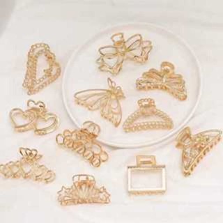 KIT 12 pcs Piranha  média Dourada e prata  de metal（Dourado 7.5） em Oferta na Shopee