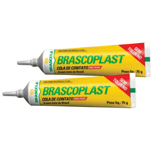 Kit 2 Cola de Contato BRASCOPLAST 75g | Alta Fixação para Sapateiro e Artesanato - BRASCOLA em Oferta na Shopee