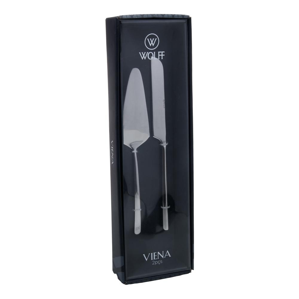 2 Peças para Bolo Viena Aço Inox Wolff - Home & Living
