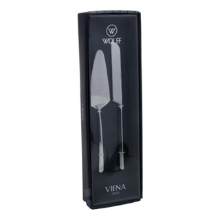 Kit 2 Peças para Bolo Viena Wolff Aço Inox Conjunto Premium para Servir em Oferta na Shopee