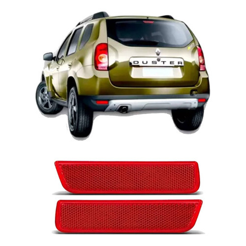 Par Refletor Parachoque Duster 2010/19 Sandero Stepway 15/18