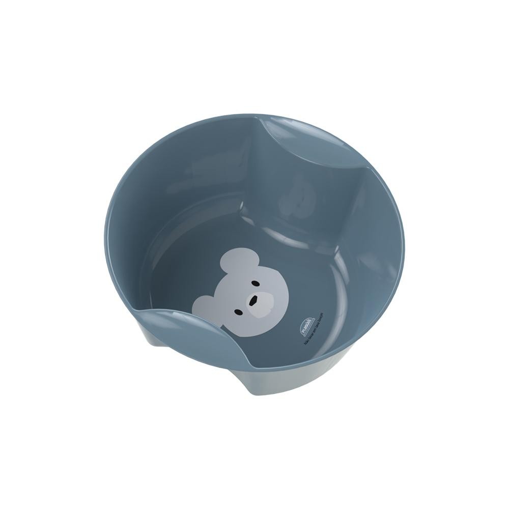 Tigela Bebê Infantil Introdução Alimentar Bear Azul Plasútil