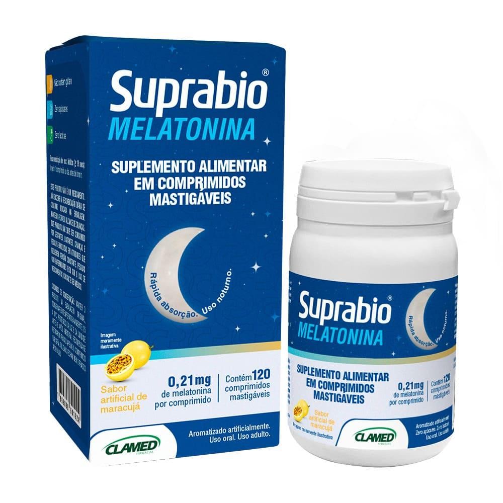 Suplemento Suprabio Melatonina Maracujá 120 Comprimidos em Oferta na Shopee