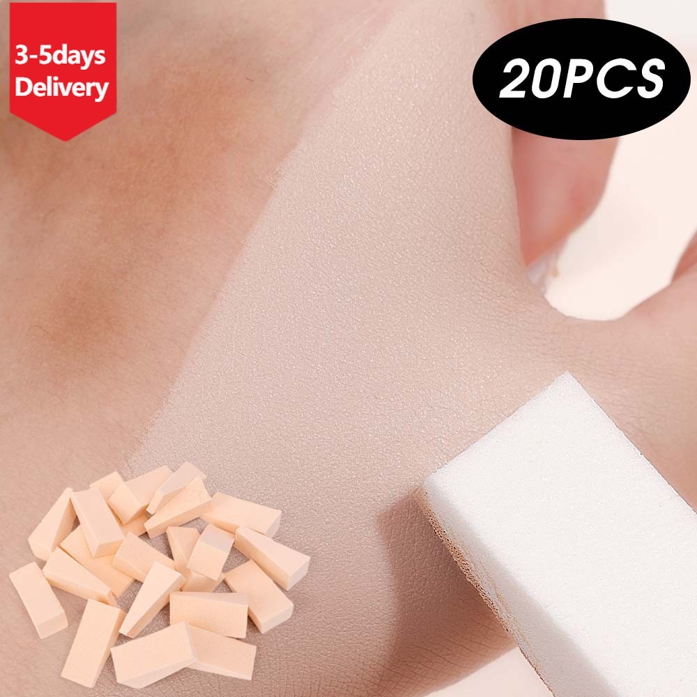Mini Esponjas De Maquiagem Triangulares De 40 Unidades (20x50x20mm) , Liquidificadores Cosméticos De Látex Para Trabalho