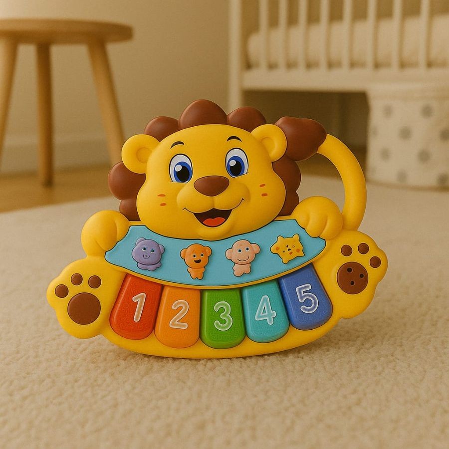 Piano animal Pianinho Infantil Teclado Musical Bebê O Bichos Fazendinha Musical