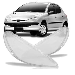 Lente Farol Peugeot 206 2003 2004 2005 2006 2007 2008