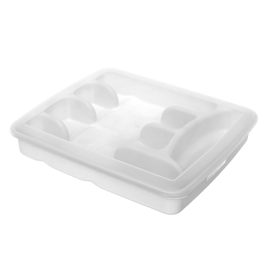 Porta Talheres Plástico Grande com Tampa Grande Branco Casar Sanremo em Oferta na Shopee