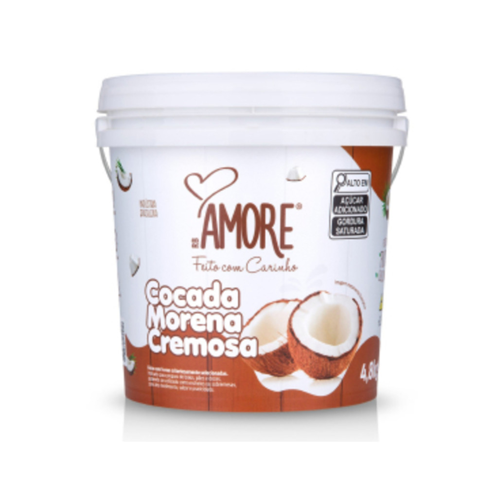 Doce De Cocada Cremosa Morena 4,8kgRb Amore Receita Caseira
